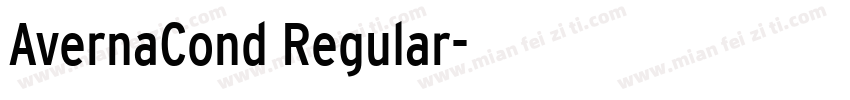 AvernaCond Regular字体转换